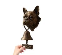 Dinerbel extérieur vintage - sous la forme d'une tête de chien pour les fermes | Maisons classiques de maisons de cloches de campagne