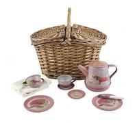 Dinette - EGMONT TOYS - Service à thé musical Chien - Panier en osier - 12 pièces - Métal