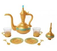 Dinette Service a The Aladdin et Jasmine 9 Pieces - Plastique - Set Jouet Fille avec Carte Animal - Accessoires Cuisine Enfant