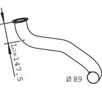 DINEX Tuyau d'échappement Ligne d'échappement 22137 avant pour DAF LF 45 LF 55