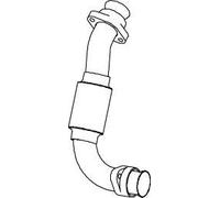 DINEX Tuyau d'échappement Ligne d'échappement 54234 avant 50mm 430mm 200mm 130mm