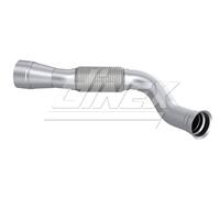 DINEX Tuyau d'échappement Ligne d'échappement 5AA047 avant Aluminium/Acier 99mm