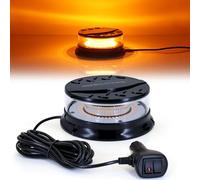 Dinfu Gyrophare à LED, gyrophare orange 12V-24V jaune gyrophare avec câble magnétique et 3 mètres pour chariot élévateur-tracteur voiture de golf tracteur SUV