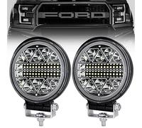 Dinfu phare de travail led tracteur 2 x 126W 4 "LED Projecteur Ronde Phares Longue Portee led IP68 Spot Flood Lumière de recul pour Voiture Camion Tracteur SUV Bateau …