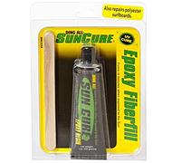 Ding ALL Kit de réparation Sun Cure Epoxy Fiberfill 1oz - Une méthode Plus Rapide pour réparer Tous Les Types de Planches de Surf, en Particulier l';époxy