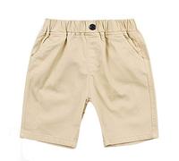 Ding-dong Bébé Enfant Garçon Eté Coton Shorts（Kaki,6Ans）