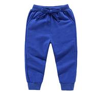 Ding-dong Bébé Enfant Garçon Fille Coton Pantalon de Sport（Bleu,5Ans）