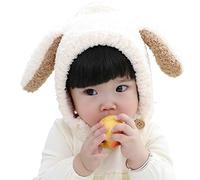 Ding-dong Bébé Enfant Garçon Fille Hiver Lapin Bonnet(Blanc)
