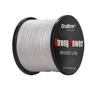 Dingbear 109Yd/100m 40LB/0.28mm Blanc Super Forte Traction GéNéRique Tressé Ligne De PêChe Cerf-Volant Ligne Tissé CâBle RéSeau Coulé Super Force Ligne De PêChe