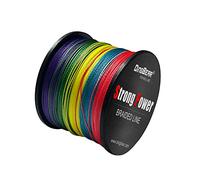 Dingbear 109Yd/100m 65LB/0.37mm Arc-en-Ciel Multicolore Traction Super GéNéRique Ligne De PêChe TresséE GéNéRique Ligne De Cerf-Volant Tissé CâBle RéSeau CouléE Force De PêChe Super Force