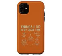 Dinge Die ich in meiner Freizeit Tue Yoga Spruch Meditation Coque pour iPhone 11