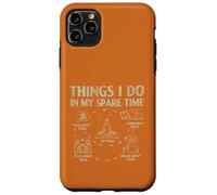 Dinge Die ich in meiner Freizeit Tue Yoga Spruch Meditation Coque pour iPhone 11 Pro Max