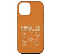 Dinge Die ich in meiner Freizeit Tue Yoga Spruch Meditation Coque pour iPhone 12 Pro Max