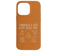 Dinge Die ich in meiner Freizeit Tue Yoga Spruch Meditation Coque pour iPhone 14 Pro Max