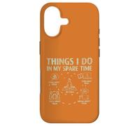 Dinge Die ich in meiner Freizeit Tue Yoga Spruch Meditation Coque pour iPhone 17