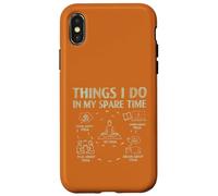 Dinge Die ich in meiner Freizeit Tue Yoga Spruch Meditation Coque pour iPhone X/XS