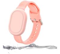 Dingfeiyu Bracelet Enfant pour Xiaomi Smart Tag, Étui de Protection for Airtag Android, Anti-Rayures GPS Bracelet pour Enfants ou Adultes (Rose)