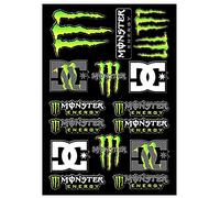 DINGFENG Autocollant Moto, Moto Sponsor Ensemble Sport VTT Autocollant, pour des Motos Tout-Terrain, des Casques et des Skateboards(Griffe)