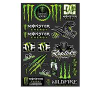 DINGFENG Autocollants de Moto Cool, Moto Autocollants Sponsor, Ensemble Autocollants Sport, Autocollant Monster, VTT Autocollant, pour des Motos Tout-Terrain, des Casques et des Skateboards