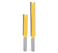 DingGreat 2 Pcs 8mm Fraise droite à araser le bois Extra Longue Droite Droite De Fraise À Bois Outil De Gravure En Bois Couteau De Coupe