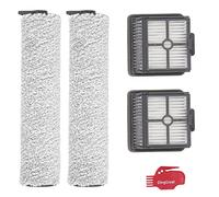 DingGreat 2 Rouleau de Brosse + 2 HEPA Filtres pour Dreame H11 Aspirateur Balai Eau et Poussière sans Fil et Dreame H11 Max Aspirateur Balai sans Fil Eau et Poussière
