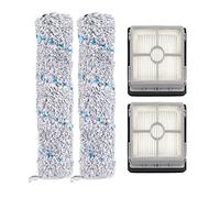 DingGreat 2Pcs Rouleau à brosses multi-surface + 2Pcs Filtre de remplacement pour Bissell CrossWave X7 Pet Pro 3011, 2832Z, 2955Z Aspirateur