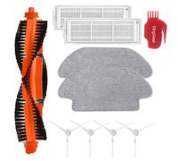 DingGreat Accessoires de rechange compatibles avec Xiaomi Mi Robot VacuumMop 2S, Mop Pro, STYJ02YM, pour Xiaomi Robot Vacuum S10 EU, S12, T12 (1 brosse principale, 2 filtres Hepa, 4 brosses latérales