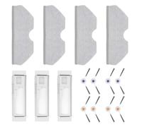DingGreat Accessoires de rechange pour robot aspirateur et balai Narwal Freo X Plus auto-drainant, 4 lingettes, 3 sacs d'aspirateur, 6 brosses latérales