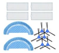 DingGreat Accessoires Pièces de rechange pour Cecotec Robot Aspirateur Conga Série 1090 Kit de pièces de rechange avec 4 filtres, 6 brosses latérales, 2 chiffons de nettoyage.