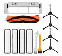 DingGreat Accessoires pour Dreame D9 / Dreame L10 Pro Robot aspirateur -1 Brosse Principale, 4 brosses latérales, 4 filtres HEPA,1 Couverture de Brosse Principale, 1 Outils de nettoyages