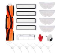 DingGreat Accessoires pour Dreame D9 / Dreame L10 Pro Robot aspirateur -1 Brosse Principale, 6 Brosses Latérales, 4 Filtres, 1 Brosse Principale Couverture, 4 Chiffons à Vadrouille, 1 Roue Avant