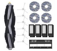 DingGreat Accessoires pour ECOVACS DEEBOT T10 Turbo Robot Aspirateur -1Brosse Principale, 6Brosses Latérales, 4Filtres, 1Brosse Principale Couverture, 4Chiffons à Vadrouille, 1Brosse de nettoyage