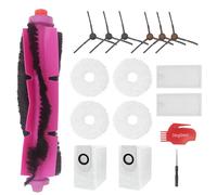 DingGreat Kit d'accessoires compatibles avec Eureka J12 Ultra pour aspirateur Midea V12, 1 rouleau à brosse principale, 6 brosses latérales, 2 filtres Hepa, 4 tampons de serpillère, 2 sacs