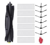 DingGreat Kit d'accessoires pour 360 S10 Robot Aspirateur, 1 Brosse Principale, 6 Brosses Latérales, 6 Filtre Hepa, 1 Brosse de Nettoyage