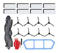 DingGreat Kit d'accessoires pour ILIFE A4s Aspirateur, Kit de pièces de rechange avec 1x brosse principale, 8x filtres, 1x filtre primaire, 8x brosses latérales