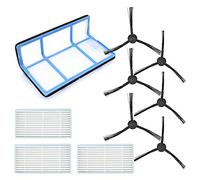 DingGreat Kit d'accessoires pour ILIFE V3 V3s V5 V5s V5s pro Aspirateur, Pièces de rechange 6 brosses latérales, 3 filtre Hepa, 1 filtre primaire