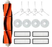 DingGreat Kit d'accessoires pour robot aspirateur Dreame L10s Ultra/L10 Ultra/Xiaomi X10+/Xiaomi X20+, kit de pièces de rechange de 13 pièces avec brosse principale, filtre HEPA, brosse latérale et