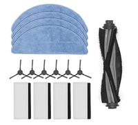 DingGreat Kit d'accessoires pour Yeedi K650 Robot Aspirateur - 1 Brosse Principale, 6 Brosses Latérales, 4 Filtres HEPA, 4 Chiffons de Serpillière, 1 Brosse de Nettoyage
