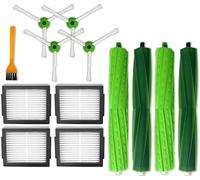 DingGreat Kit de pièces de rechange pour iRobot Roomba i8 i8+ i7 i7+/ i7 Plus E5 E6 J7 J7+ - Avec brosses multi-sols, brosse principale, brosse de bord, brosses de nettoyage pour bords, filtre Hepa