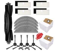 DingGreat Kit Pièces Accessoires Compatible avec Lydsto R1 Aspirateur Robot, 1 Brosse Principale, 4 Filtre Hepa, 2 Sac à Poussière, 4 Brosses Latérales, 4 Chiffon de Nettoyage, 1 Brosse de Nettoyage