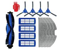 DingGreat Kit Pièces Accessoires Compatible avec RoboVac G30, RoboVac G30 Edge, RoboVac G10 Hybrid Robot aspirateur, 1 Brosse Principale, 4 Filtres, 4 Brosses latérales, 4 Chiffon de Nettoyage