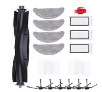 DingGreat Kit Pièces Accessoires pour ROIDMI Eve Plus Robot aspirateur, 1 Brosse Principale, 3 Filtre Hepa, 2 Sac à Poussière, 6 Brosses Latérales, 4 Chiffon de Nettoyage, 1 Brosse de Nettoyage