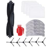 DingGreat Kit Pièces Accessoires pour ROIDMI Eve Plus Robot aspirateur, 1x Brosse Principale, 4x Chiffon de vadrouille en Microfibre, 4x Sac à poussière, 6x Brosses latérales, 1x Brosse de Nettoyage