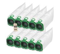 DingGreat Lot de 10 sacs d'aspirateur pour Kobold VB100 VB 100 FP100 FP 100 - Accessoires pour sacs filtrants Vorwerk Kobold VB100 - 2 brosses + 4 filtres + brosse de nettoyage