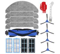 DingGreat Pièces de Rechange pour Proscenic 850T Aspirateur Robot - 1 Brosse Principale, 4 Brosses Latérales, 4 Filtre Hepa, 4 Chiffon de Nettoyage, 1 Brosse de Nettoyage