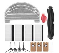 DingGreat Pièces de Rechange pour Proscenic M8 Pro Robot Aspirateur Laveur - 1 Brosse à Rouleau, 4 Brosses Latérales, 4 Filtre Hepa, 3 Sacs à poussière, 3 Chiffon de Nettoyage, 1 Brosse de Nettoyage