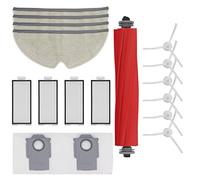 DingGreat Pièces de Rechange pour Roborock Q7 Max+ Aspirateur Robot - 1 Brosse Principale, 4 Filtre, 6 Brosses Latérales, 2 Sac à Poussière, 4 Serpillère, 1 Brosse de Nettoyage