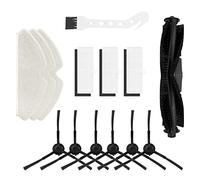 DingGreat Pièces robot aspirateur, Kit d'accessoires pour robot aspirateur HONITURE Q6, 14 pièces, 1 brosse principale, 6 brosses latérales, 3 filtres HEPA, 3 serpillières