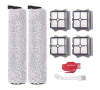 DingGreat Rouleau à brosse et filtre de rechange pour Tineco Floor One S3 et iFloor 3 - Kit d'accessoires (4 filtres HEPA + 2 rouleaux brosses)
