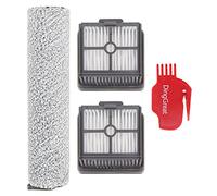 DingGreat Rouleau Brosse Filtres pour Dreame H11 Aspirateur Balai Eau et Poussière sans Fil et Dreame H11 Max Aspirateur Balai sans Fil Eau et Poussière (1 Rouleau de Brosse + 2 HEPA Filtres)